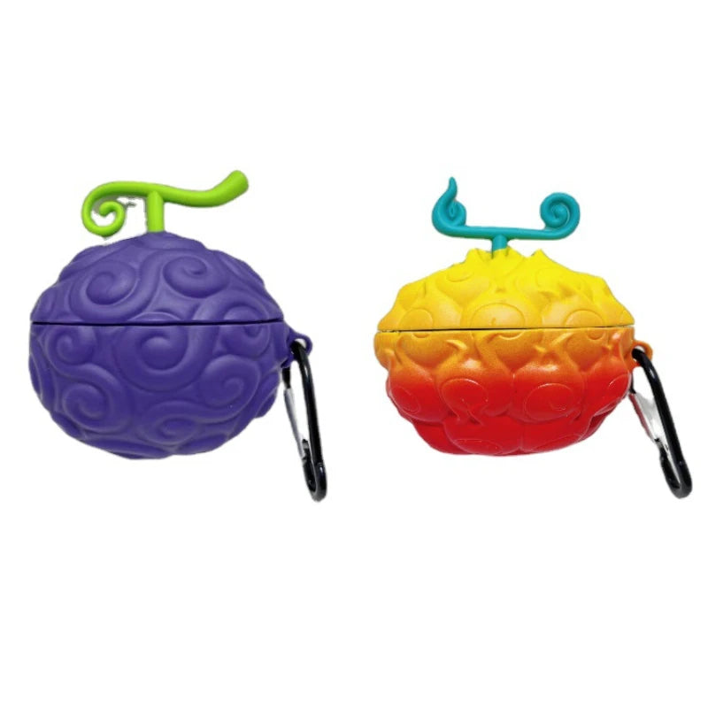 One Piece Devil Fruit Silicone Earphone Case for Airpods 1 2 3 Pro