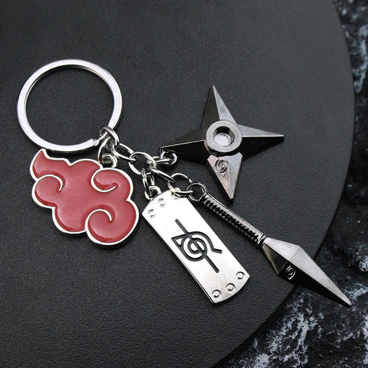 Naruto Metal Keychain Akatsuki Itachi