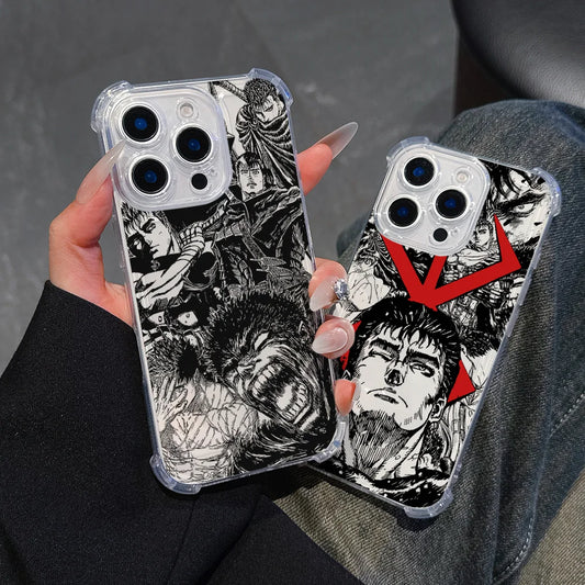 Berserk Guts Phone Case For Samsung's Transparent Shockproof Cover